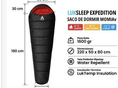 Saco de dormir momia LukSleep Expedition