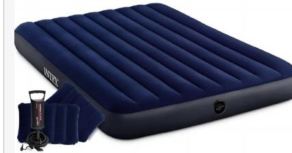 Colchón inflable + inflador manual